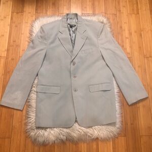 WinterSilks 100% Silk Sage Green Sport Coat Mens Blazer size M